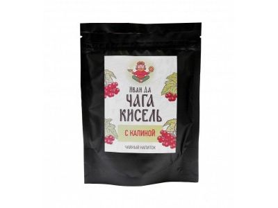 Чаговый кисель с калиной